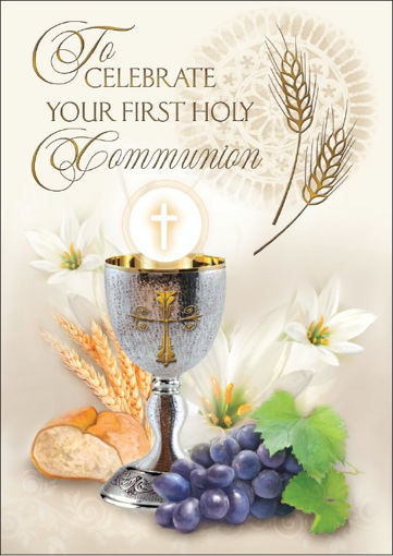 Picture of TO CELEBRATE YOUR FIRST HOLLY COMMUNION CARD